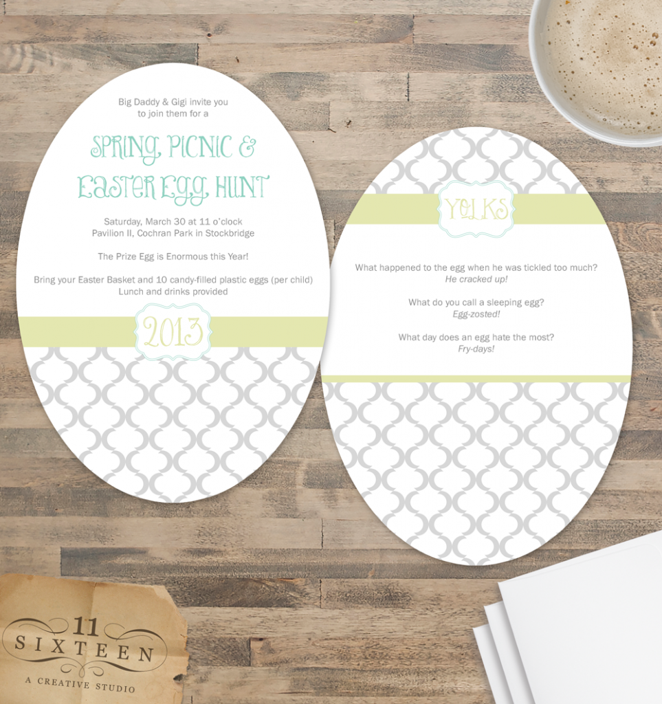 Bespoke Easter Egg Hunt Invitations